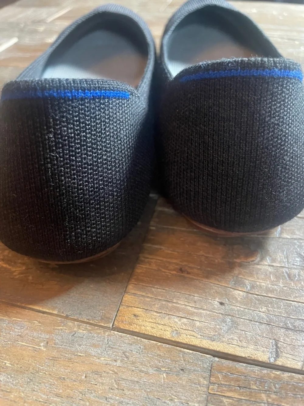 Rothy's The Flat Solid Black Knit Fabric Round Toe Flats - Picture 11 of 15